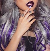 Image result for Gray and Purple Hair