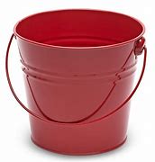 Image result for Red Metal Bucket