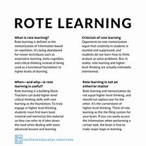Image result for Rote Learning