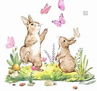 Image result for Watercolor Bunny Clip Art