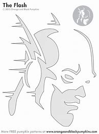 Image result for The Flash Pumpkin Stencil