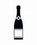 Image result for Black Champagne Bottle Graphic