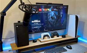 Image result for PS5 Gaming Setup TV On Desk