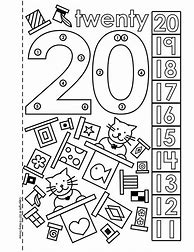 Image result for Numbers 1 20 Coloring Pages