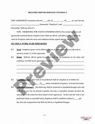 Image result for Driver Contract Agreement Template