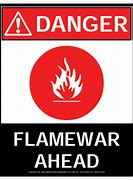 Image result for Help Keep Flame Wars Under Control