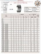 Image result for Spherical Bearing Size Chart