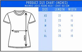 Image result for Women's T-Shirt Size Chart