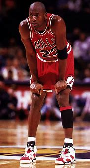 Image result for Michael Jordan Wearing Jordan 6 Carmine