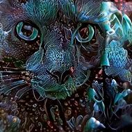 Image result for Trippy Psychedelic Art Cat