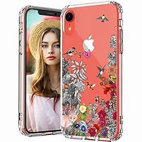 Image result for Clear Flower Print iPhone XR Case