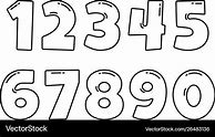 Image result for Outlined Numbers