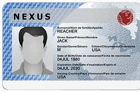 Image result for Nexus Border Card