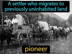Image result for Meaning of Being a Pioneer