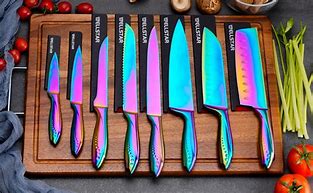 Image result for Stainless Steel Kitchen Knives