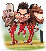 Image result for Caricature Cricket Player CSK