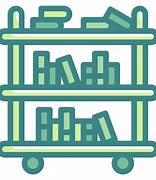 Image result for Library Book Cart Clip Art