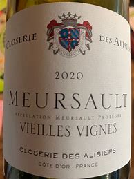 Image result for Closerie Alisiers Meursault Vieilles Vignes