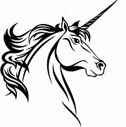 Image result for Unicorn Face Clip Art Black and White