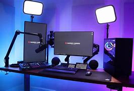 Image result for Streamer Desk Setup