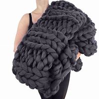 Image result for Super Chunky Knit Blanket