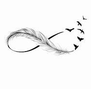 Image result for Infinity Symbol with Feather Tattoo