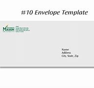 Image result for Number 10 Envelope Template Word