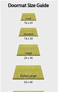 Image result for Size Chart for Doormat 16X24