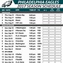 Image result for Eagles Schedule 2018 Printable