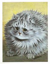 Image result for Louis Wain Blue Cat