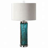 Image result for Teal Glass Lamp Shade