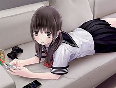 Image result for Sitting Anime School Girl Uniform