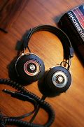 Image result for Vintage Brown and Gold Headphones