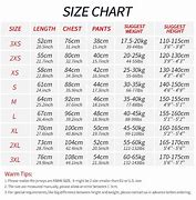 Image result for A4 Adult Full Button Jersey Size Chart