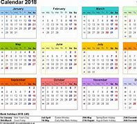 Image result for 2018 Calendar