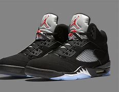 Image result for Black and White Jordan 5s