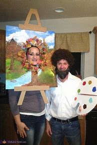 Image result for Bob Ross Happy Tree Costume