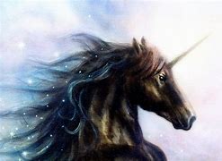 Image result for Unicorn Black Horse