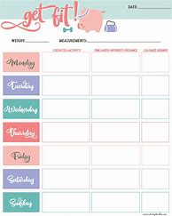 Image result for Weekly Fitness Tracker Printable Free