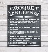 Image result for Croquet Game Rules Printable