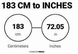 Image result for 183 Cm to Inches