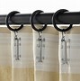 Image result for curtains clips ring black