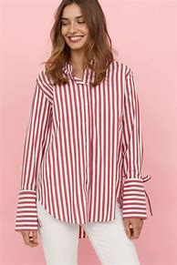 Image result for Red and Black Striped Shirt