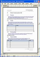 Image result for Instruction Sheet Template