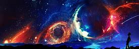 Image result for Dual Monitor Space Wallpaper 5120X1440