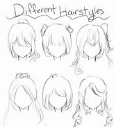 Image result for Girl Hair Drawing