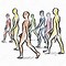 Image result for Drawings of People Walking