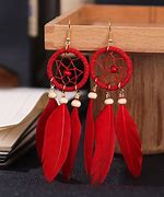 Image result for Indian Feather Earrings