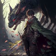 Image result for Anime Boy with Dragon