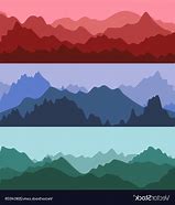 Image result for Mountain Range Silhouette
